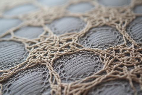 Patterned jacquard weave fabric