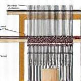 Illustration of fabric weaving